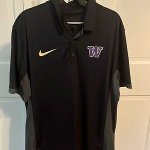 Men’s large golf polo size large. Washington logo, black